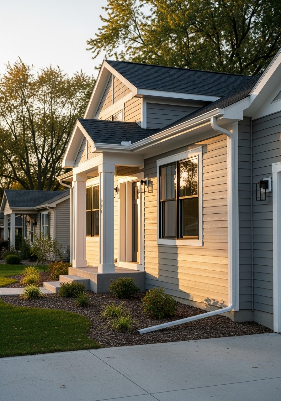 Forest Lake home exterior with quality finishes and professional exterior details.